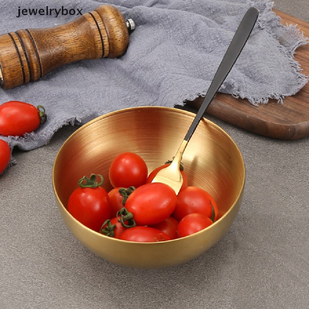 [jewelrybox] Mangkuk Stainless Steel Salad Soup Mixing Serving Korean Metal Pasta Storage Bowls Butik
