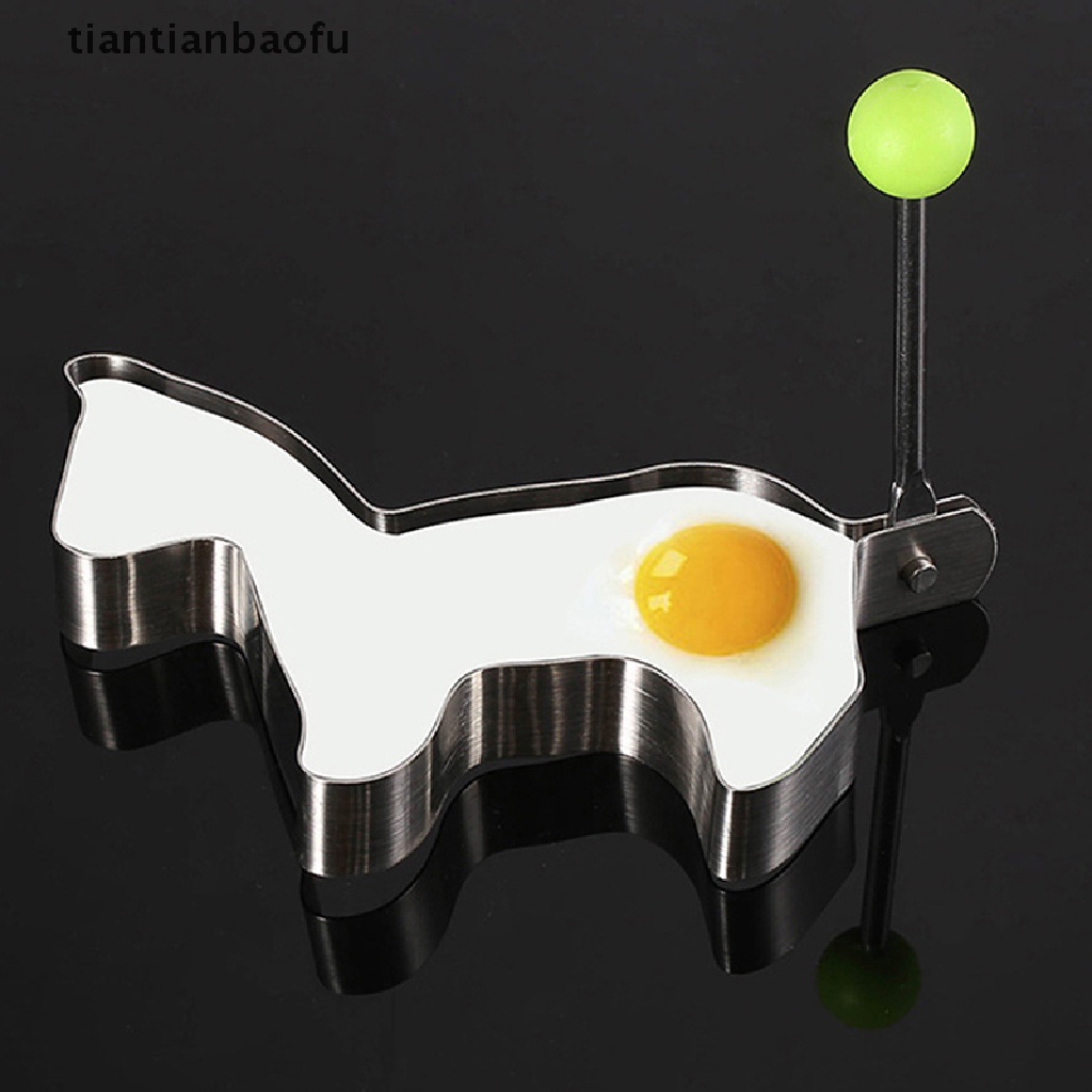 [tiantianbaofu] Stainless Steel Telur Goreng Pancake Shaper Omelette Mold Frying Alat Masak Butik