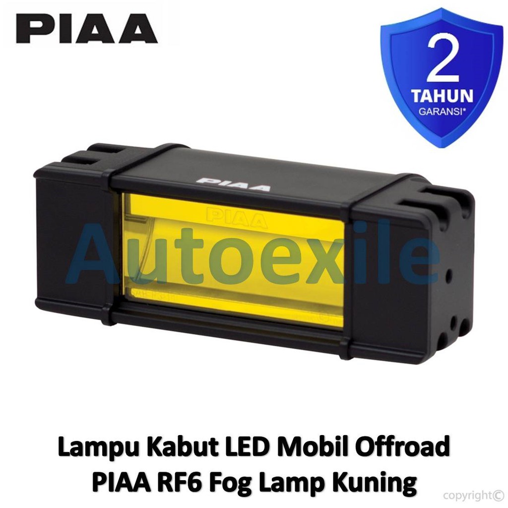 PIAA RF6 DKRF68X Ion Yellow LED 6" Fog Lamp Kit 2500K Garansi Lampu Sorot Kabut Kuning Mobil Offroad