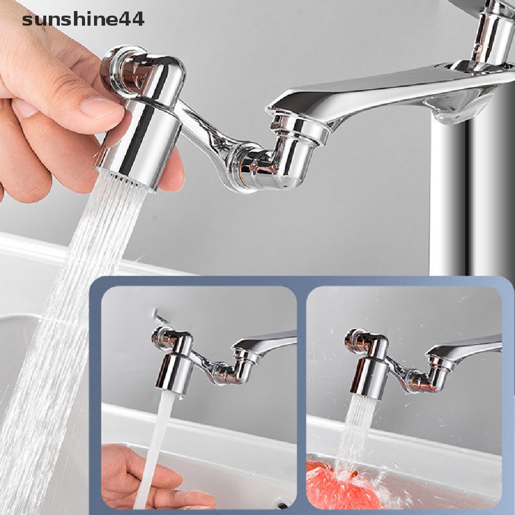 Sunshine Alloy Rotasi Universal Keran Aerator Retracta Lengan Robot Putar Faucet Extension Aksesori Dapur Faucet Extender ID