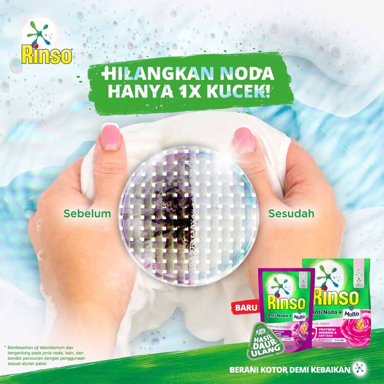 Rinso Molto Detergent Bubuk Deterjen Anti Noda Perfume Essence 770 g