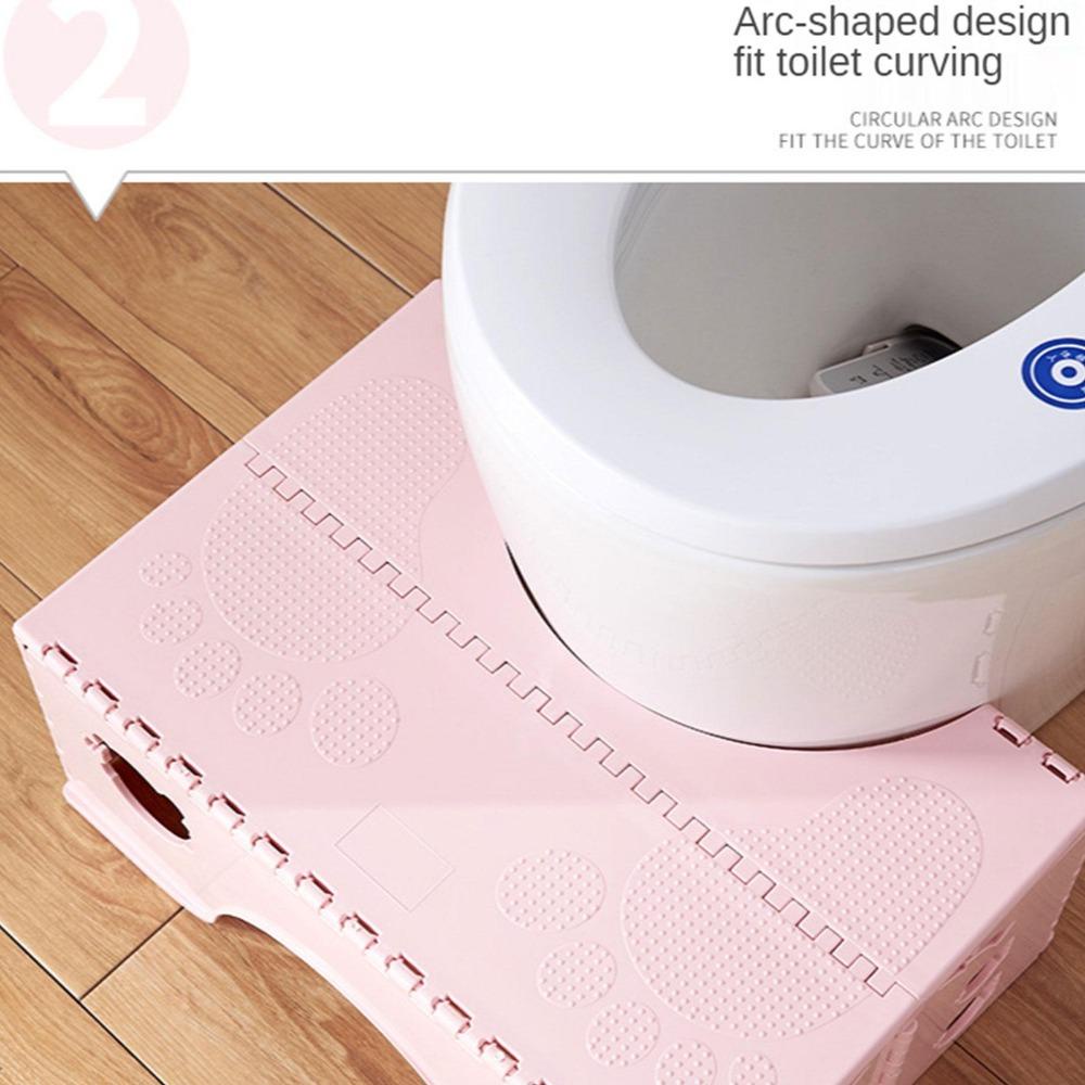 Populer Bangku Lipat PP 7inci Portable Tebal Non-Slip Foldable Toilet Stool