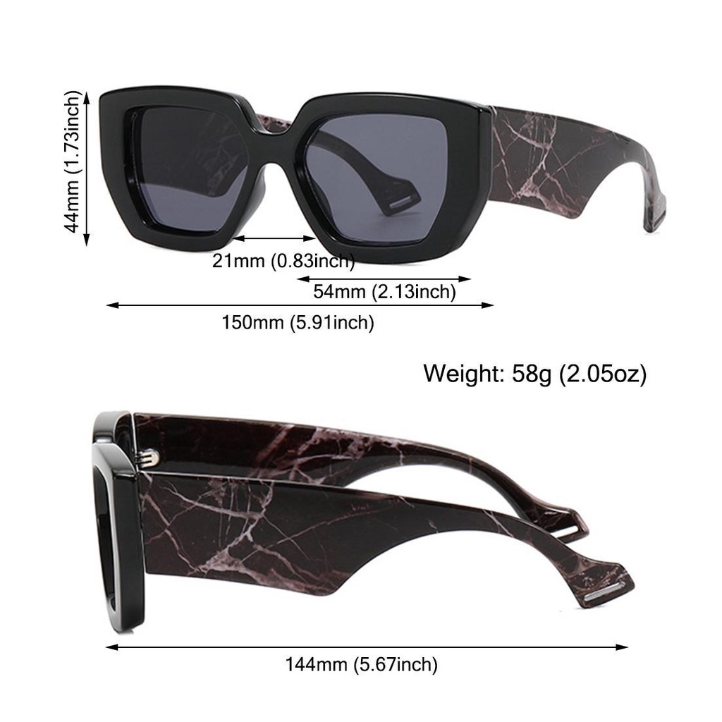 Lily Kacamata Hitam Wanita Retro Hitam Kacamata Matahari Pria Wanita Sunnies Pria Shades
