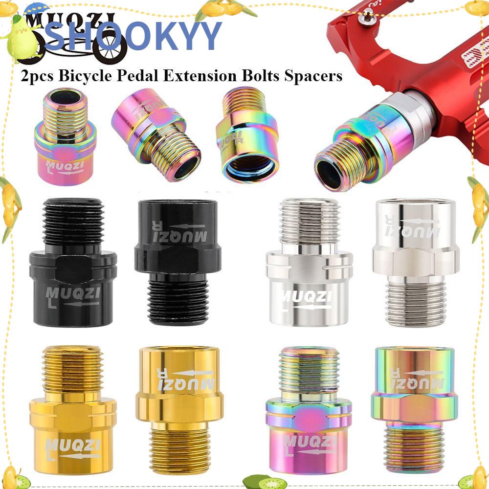 Chookyy 2pcs Spacer Sepeda Baru As Engkol Pedal Sepeda Extender Foot Extender