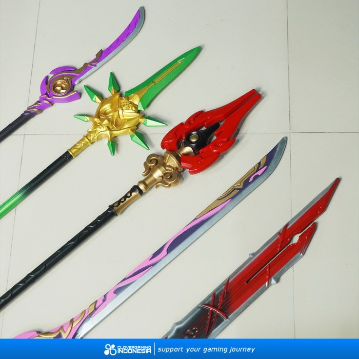Miniatur Genshin Impact Hu Tao Staff of Homa Signature Polearm