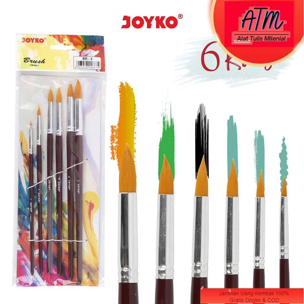 

Brush Kuas Cat Air Cat Minyak Lukis Acrylic Joyko BR-3