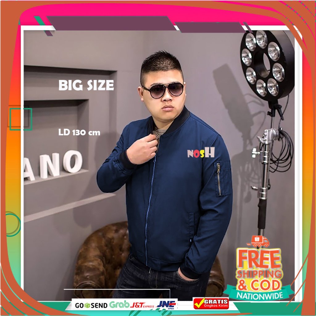 PROMO BIG SIZE JAKET BOMBER JUMBO/ Jaket Bomber Pria Jumbo / Jacket Pria Big Size 3XL / Jaket Motor 