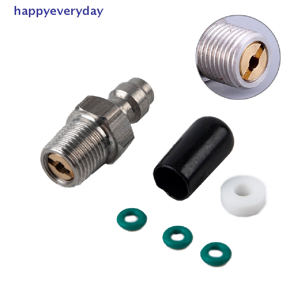 [Selamat] Pcp Paintball Pneumatic Quick Coupler 8mm M10x1 Male Plug Adapter Fitg1/8NPT [ID]