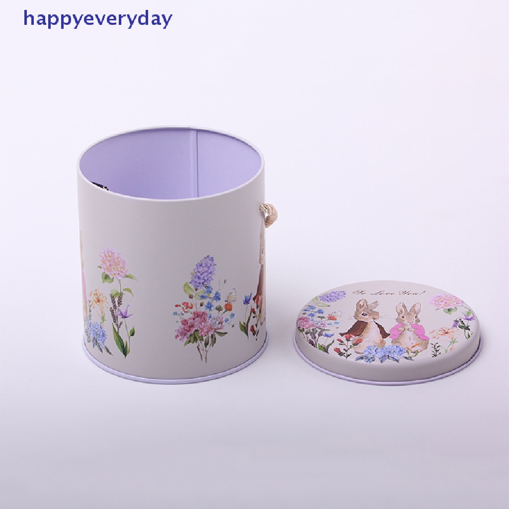 [happy] White Rabbit Toffee Carry Box Vintage Koper Penyimpanan Tin Metal Candy Box [ID]