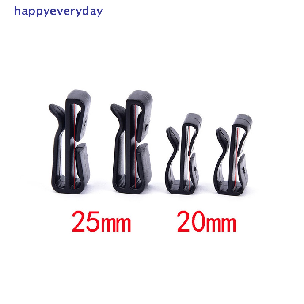 [happy] 20/25mm molle Gesper Tali Sabuk end clip adjust keeper tactical Ransel camping [ID]