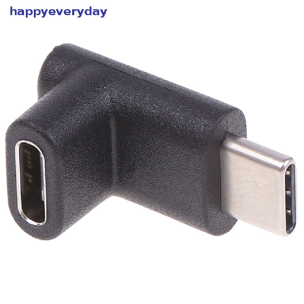 [happy] Sudut Kanan 90derajat USB 3.1 Tipe C Male To Female USB-C Converter Adapter [ID]