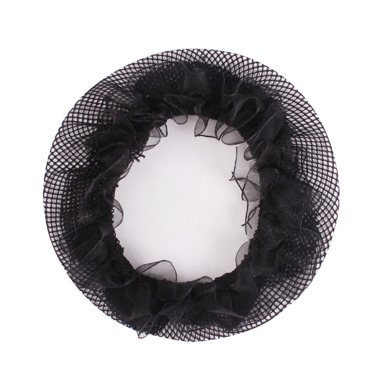 Invisible Solid Color Hair Net Balet Kerja Pramugari Service Staff Adjustable Aksesoris Rambut