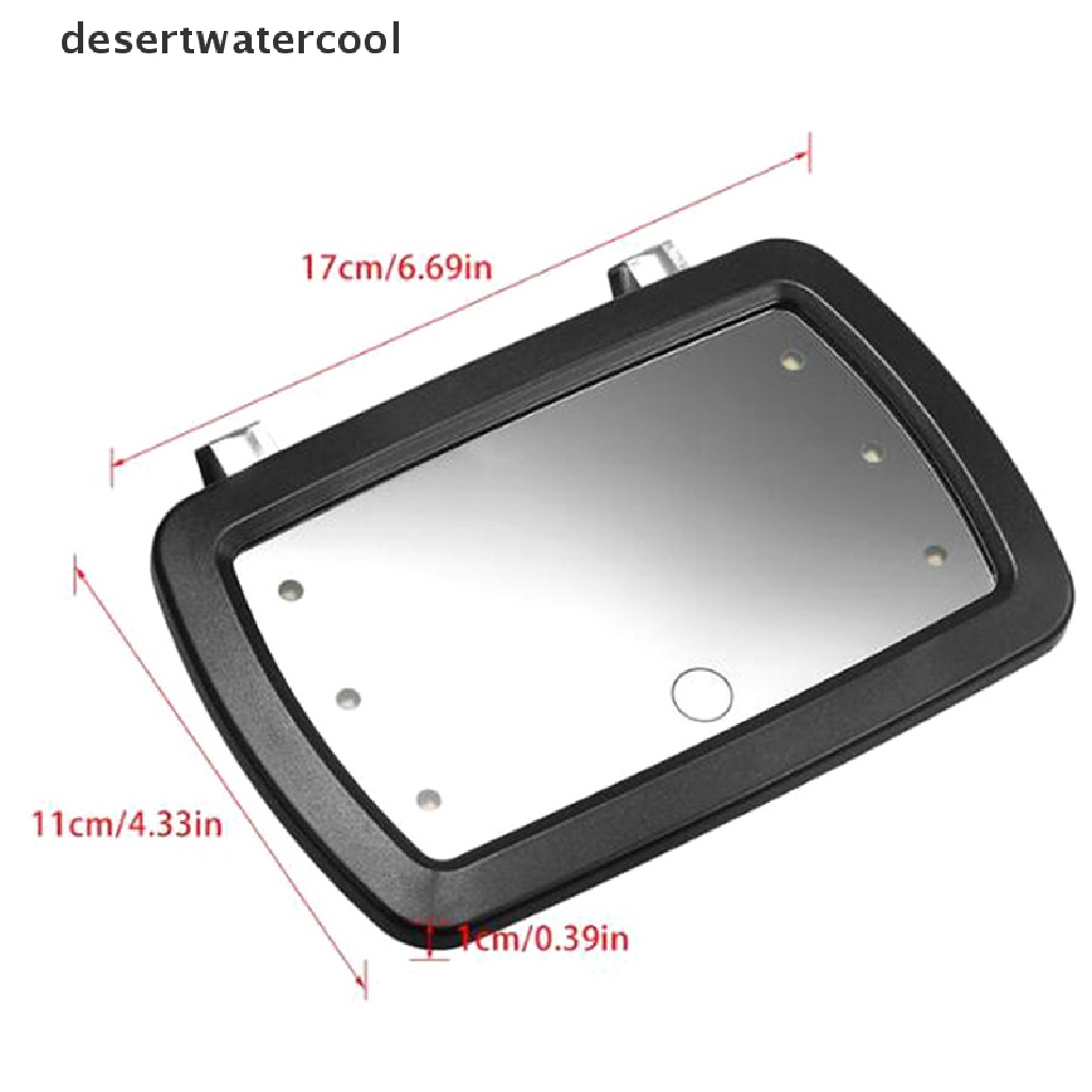 Deid Cermin Interior Mobil LED Universal Saklar Sentuh Cermin Rias Sun Visor High Martijn