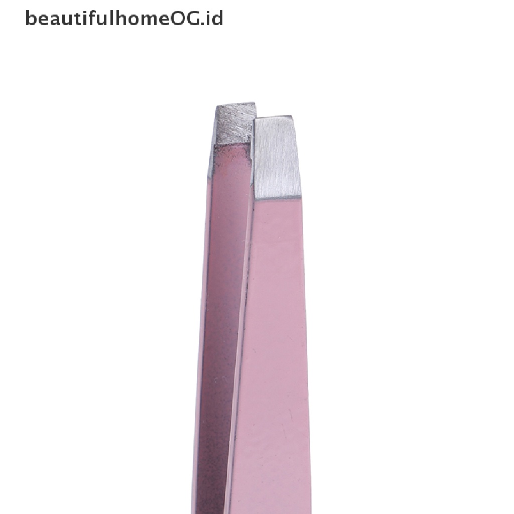 // Lebaran// Profesional Bermanfaat Kecantikan Alis Rambut Miring stainless steel tweezer  **