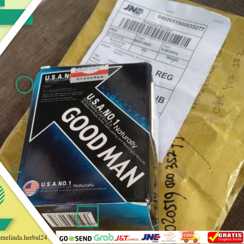 100% ORIGINAL Goodman obat good man suplemen no 1 pembantu pria penambah stamina jadi tahan lama x e