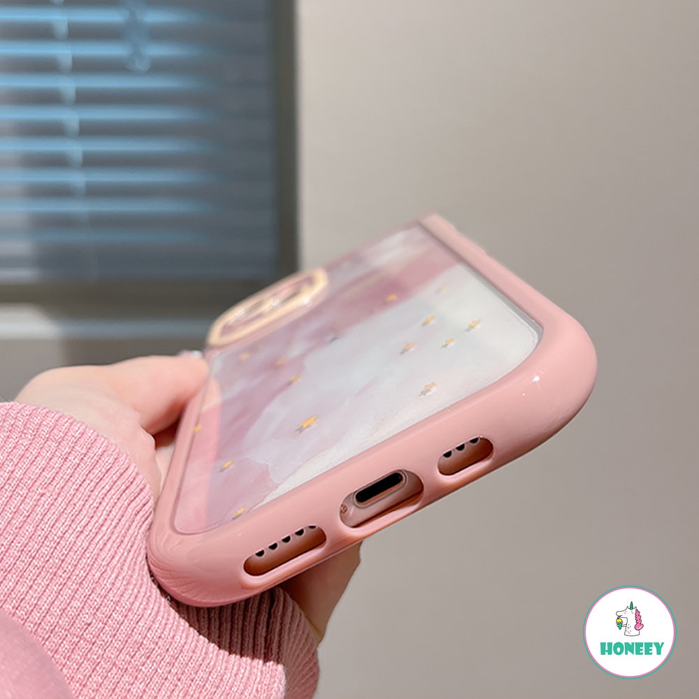 IPHONE Fashion Colorful Halo Water Ripple Phone Case Iphone11 12 13 14 Pro MAX X XR XS MAX Akrilik Shockproof Lembut Cover Pelindung