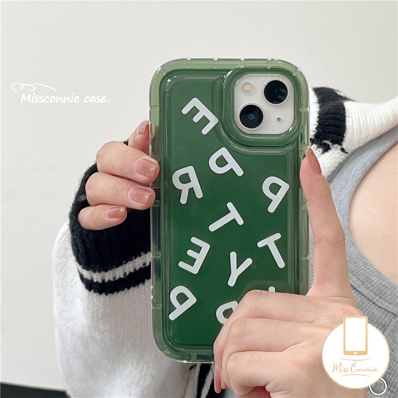 Case Realme C53 C33 C55 C30 7i C17 9i C25 C21Y C15 C25s C12 6i 5 5i 5s C35 C11 C25Y C3 C1 C2 C20A C20 Fashion Simple Warna Solid Huruf Inggris Airbag Shockproof Transparan Cover