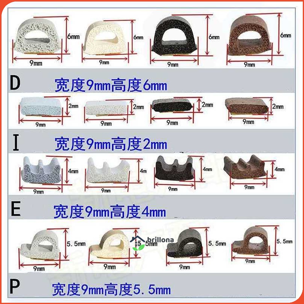 MIFENGTIAO Lis Penghalang Debu Pintu Door Bottom Sealing Strips 2x2.5m - ESPV5