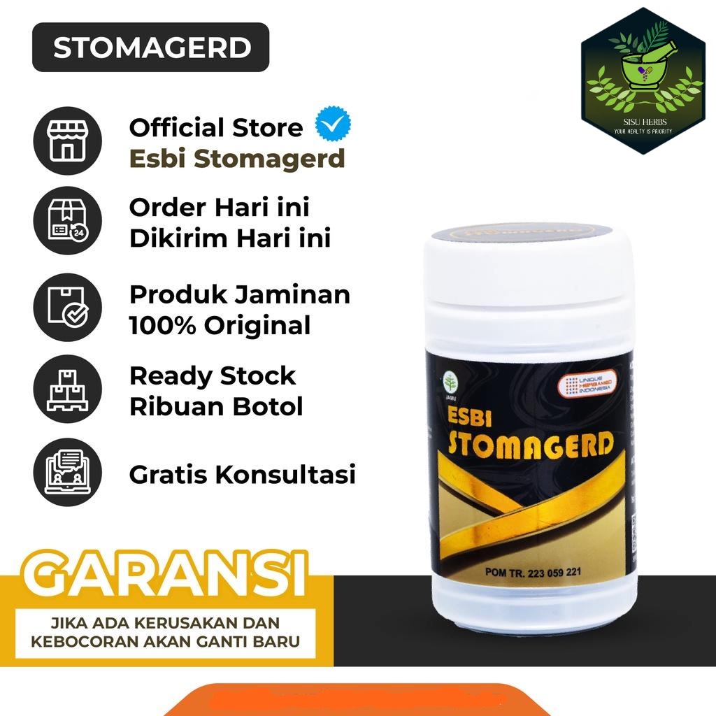 Esbi Stomagerd Herbal Maag Asam Lambung Gerd Reaksi Cepat Dan Ampuh ORIGANAL