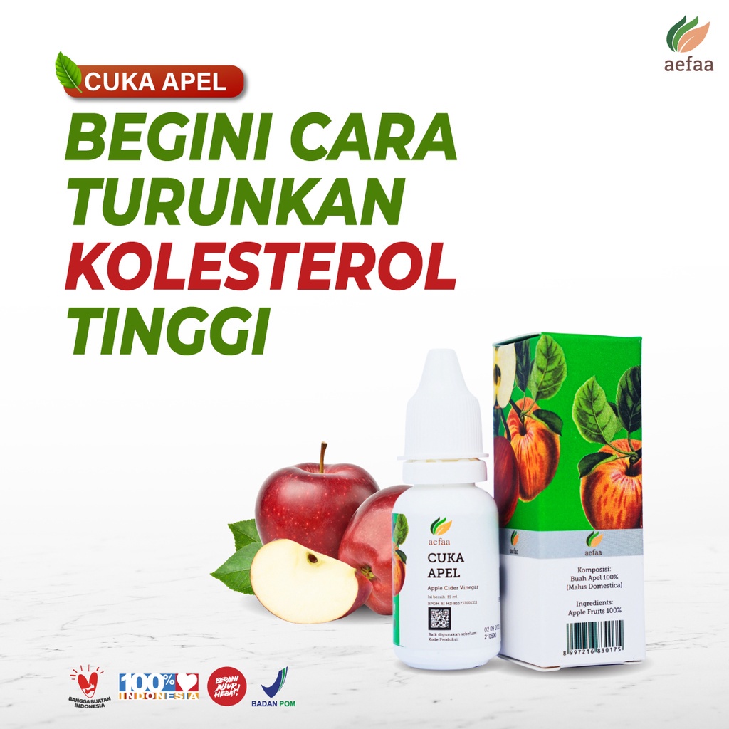 Aefaa Cuka Apel Tetes Aefa Obat Herbal Atasi Asam Urat Dan Kolesterol ASLI ORIGINAL