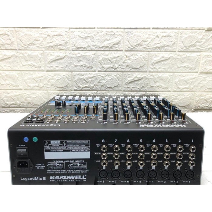 MIXER HARDWELL LEGENDMIX 8 Legenmix 8 channel  Reverb ORIGINAL