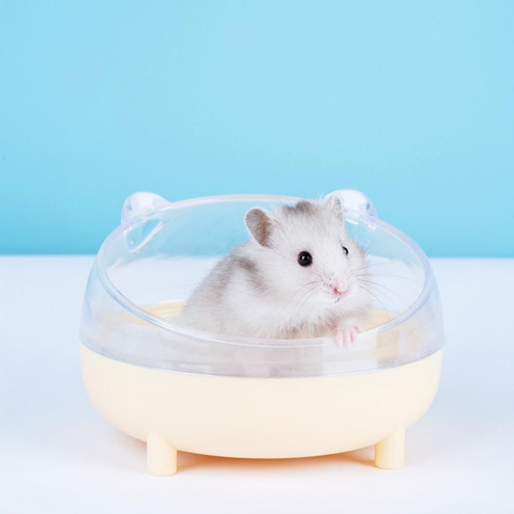 [Elegan] Hamster Bathtub Portable Pencegah Cipratan Dilepas Transparan Rumah Tangga Pet Kamar Mandi Kotak