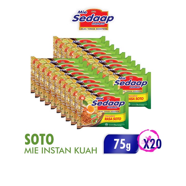 

Sedaap Mie Instan Soto 75 gr x 20