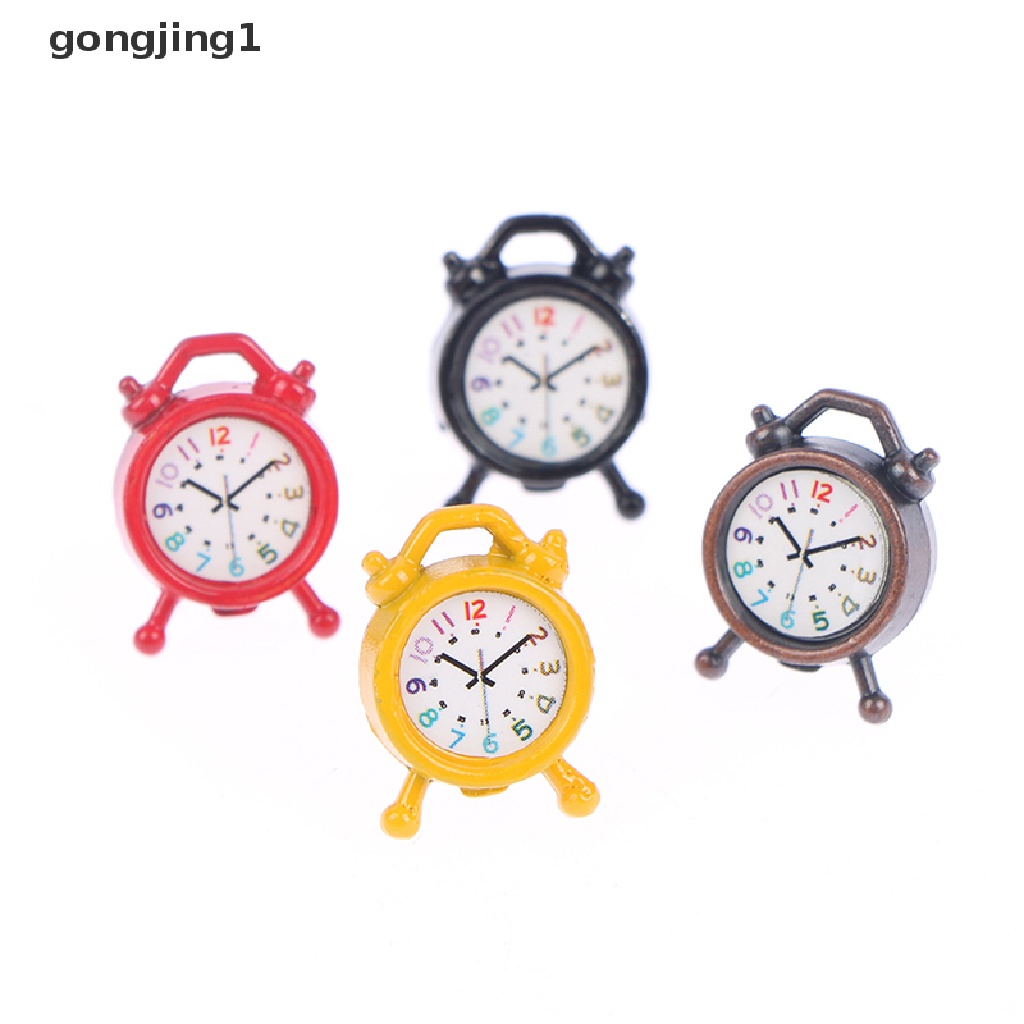 Ggg Jam Weker Mini 1: 12rumah Boneka Miniatur Jam Weker Model Boneka Dekorasi Rumah Mainan ID