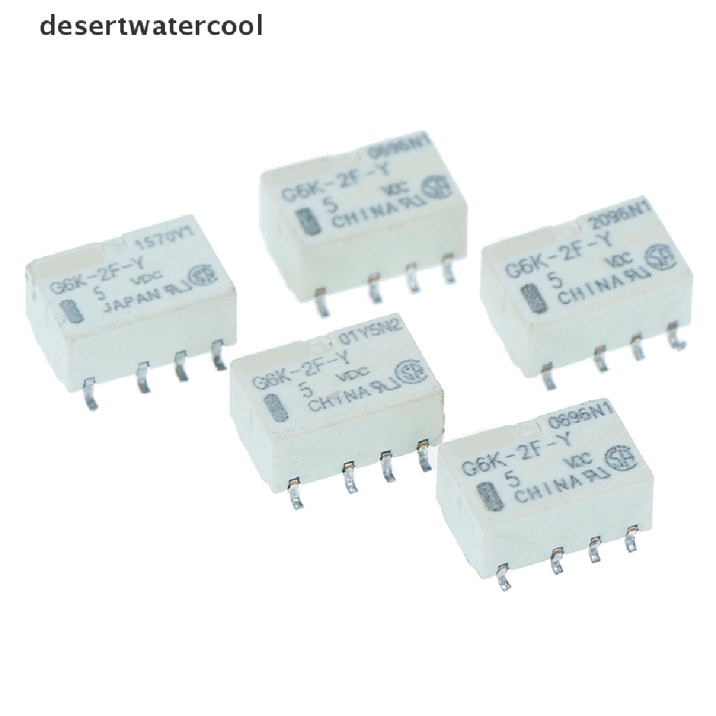 Deid 5pcs dc 5v smd g6k-2f-y relay Sinyal 8pin Untuk omron relay Martijn