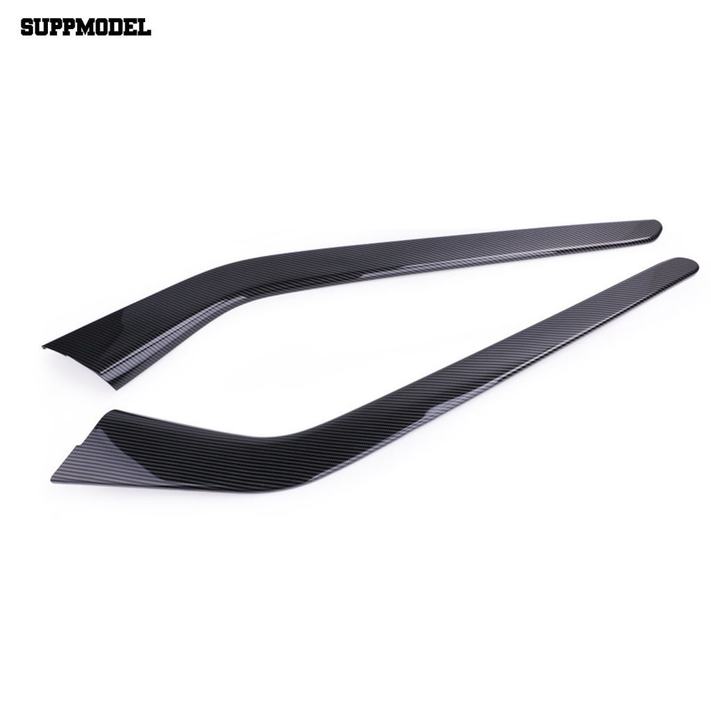 Suppmodel 2Pcs Carbon Fiber Grain Center Console Cover Car Center Console Side Cover Pelindung Untuk Tesla Model3 2019-2021