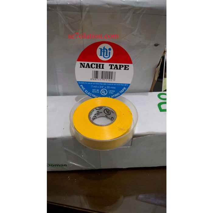 

Isolasi Listrik Merek Nachi Electrical Insulating Tape Yellow (Kuning)