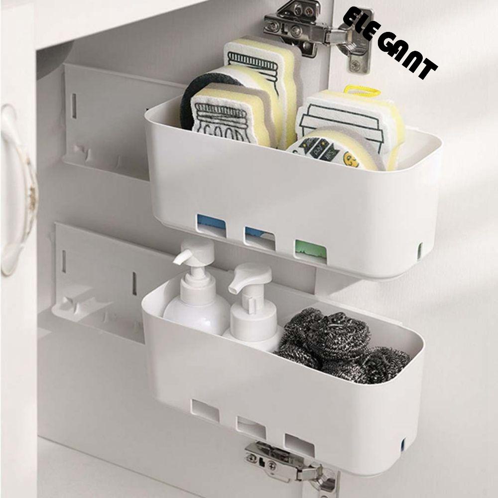 [Elegan] Rak Laci Dorong-Tarik Multifungsi Alat Dapur Penyimpanan Keranjang Storage Organizer Utensils Organizer