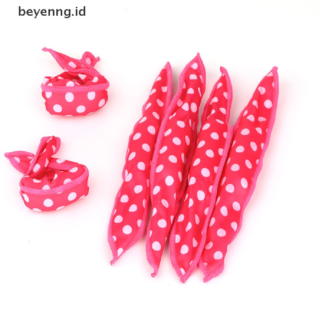 Beyen 10PC Spons Lembut Hair Roller Busa Fleksibel &amp; Sponge Pengeriting Rambut Rol ID