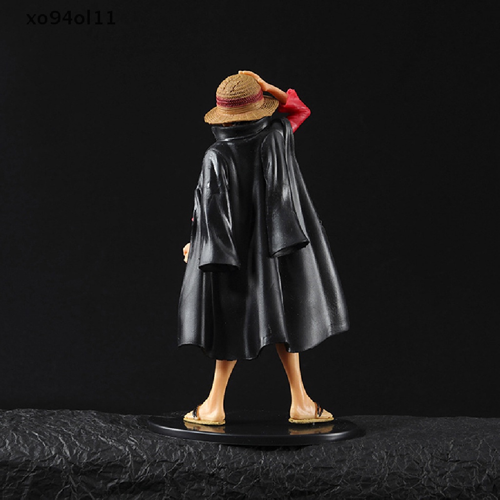 Xo 16cm One Piece Figure Anime Kartun Luffy Mainan Kerah PVC Patung Boneka Mainan Lucu OL