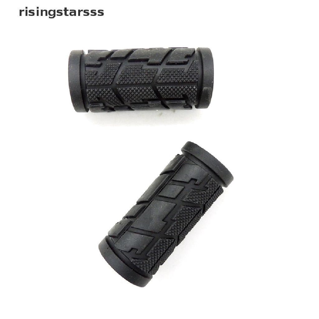 Rsid Span-new 2pcs Bike Bicycle Tekstur Pendek Stang Grips 65mm Untuk Shift Turn Handle Pegangan Karet Bar Grip MTB Sepeda Jalan Aksesoris Jelly