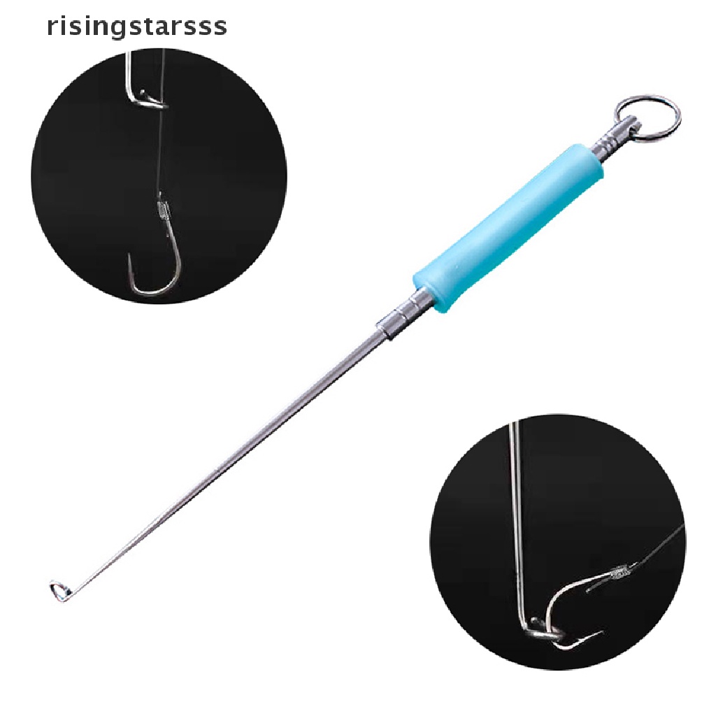 Rsid Span-New New Stainless Fish Hook Remover Extractor Alat Untuk Keamanan Memancing Kail Pancing Extractor Detacher Rapid Decoupling Barang Pancing Jelly