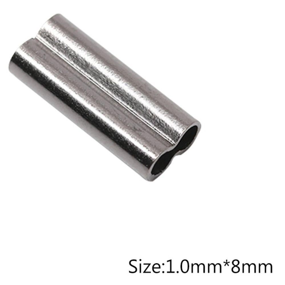 Lanfy Tabung Barel Ganda Mini Replaceable Fishing Tube Connector Accessories Aksesoris Rigging Pancing Untuk Tali Pancing Kawat Crimps Sleeves