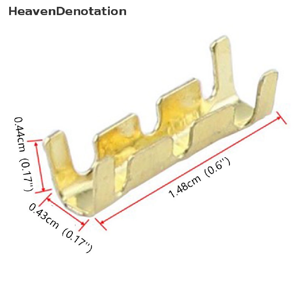 [HeavenDenotation] Terminal Konektor Spade Female Uninsulated Terminal Crimp Kawat Listrik HDV