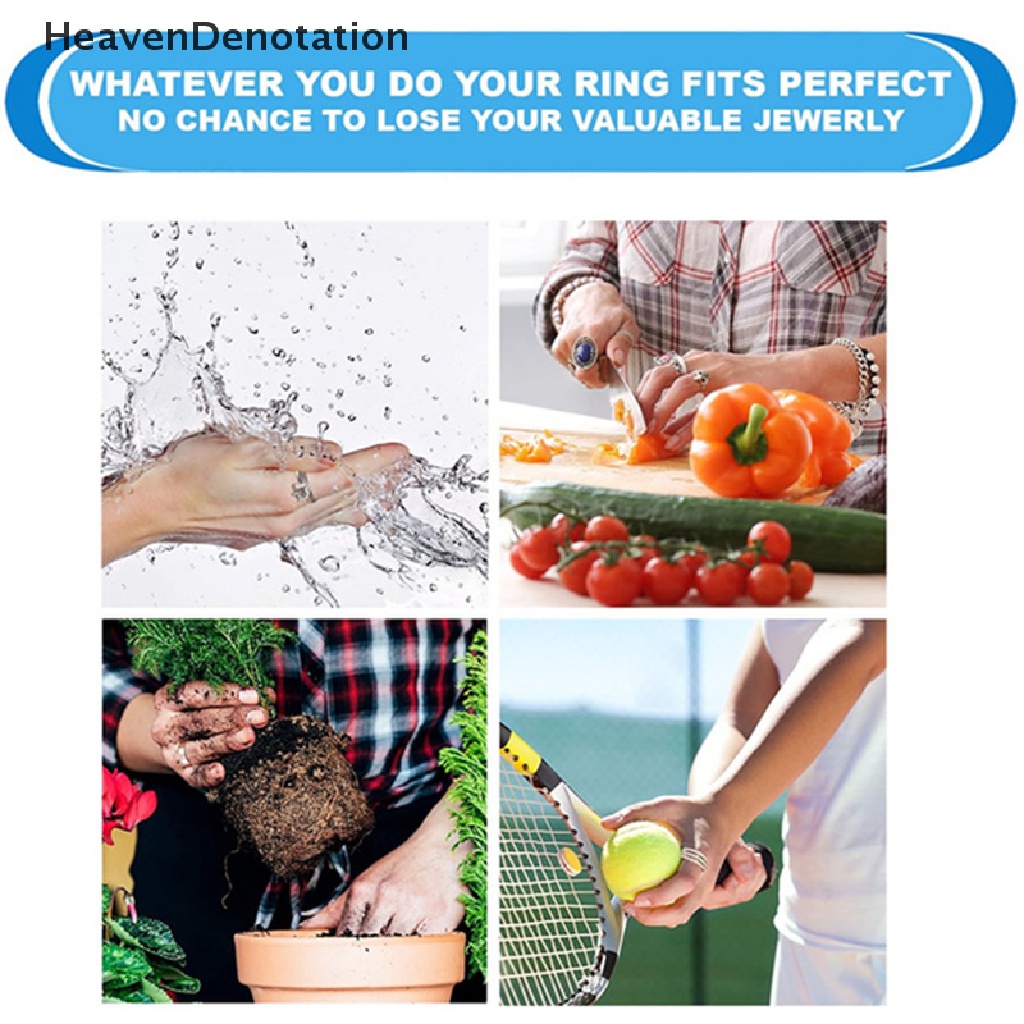 [HeavenDenotation] 5pcs Invisible Transparan Spiral Based Ring Sizer Adjuster Mengubah Ukuran Perhiasan HDV