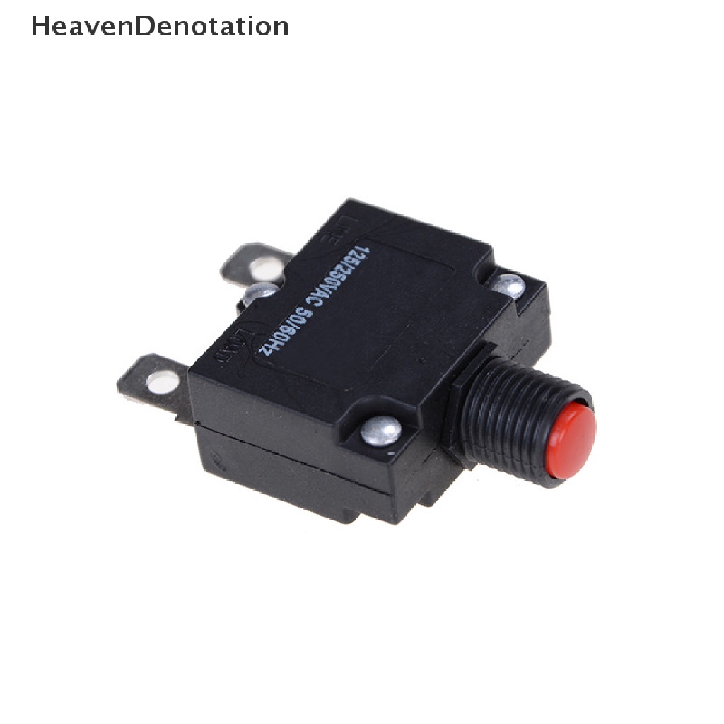 [HeavenDenotation] 125/250vac 15A Switch Push Reset Button Pemutus Arus Overload Pelindung Push Reset Button Circuit Breaker125/250VAC 15A Switch Overload Pelindung Overload