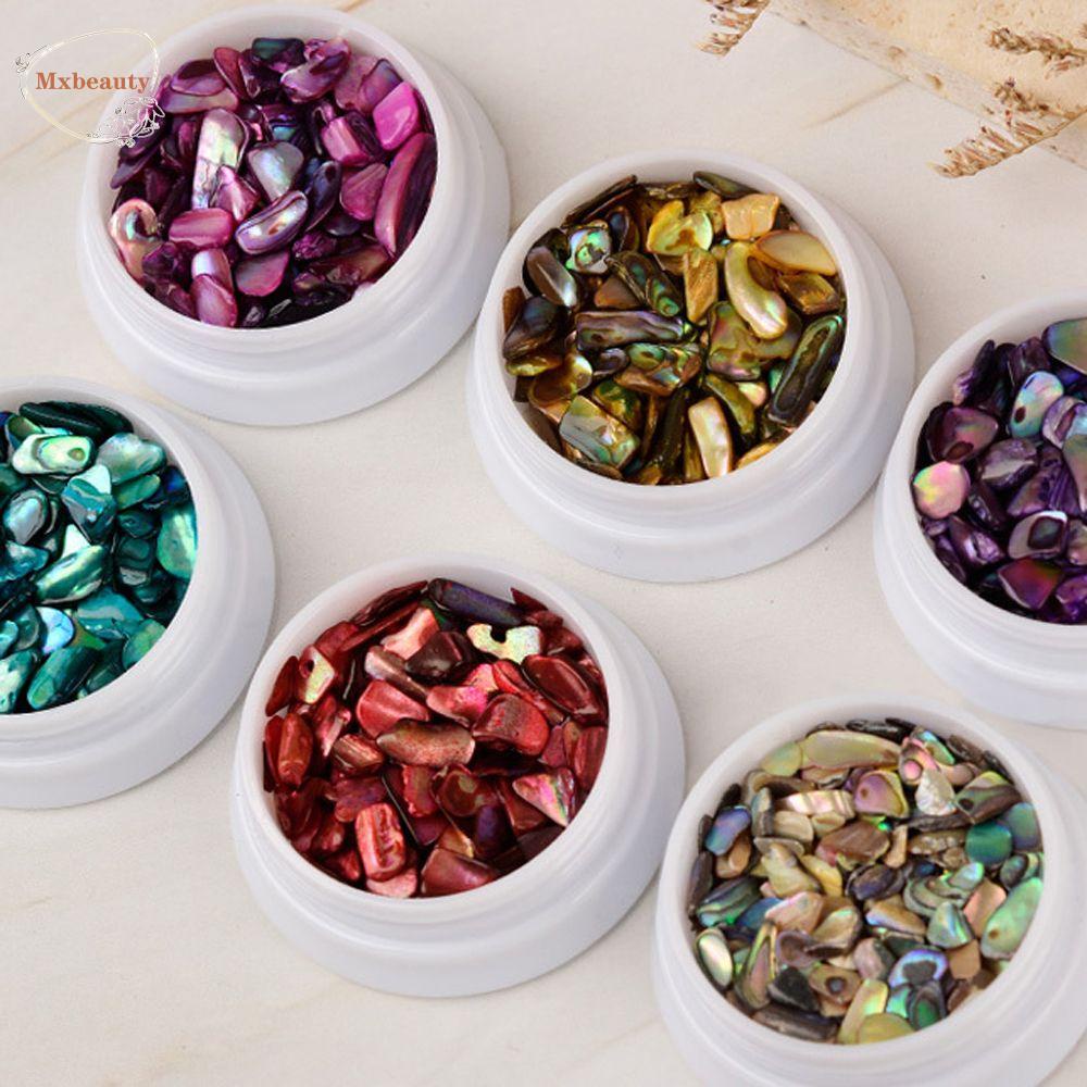 Mxbeauty Irisan Kulit Kerang Asimetris Untuk Aksesoris Nail Art / Manicure