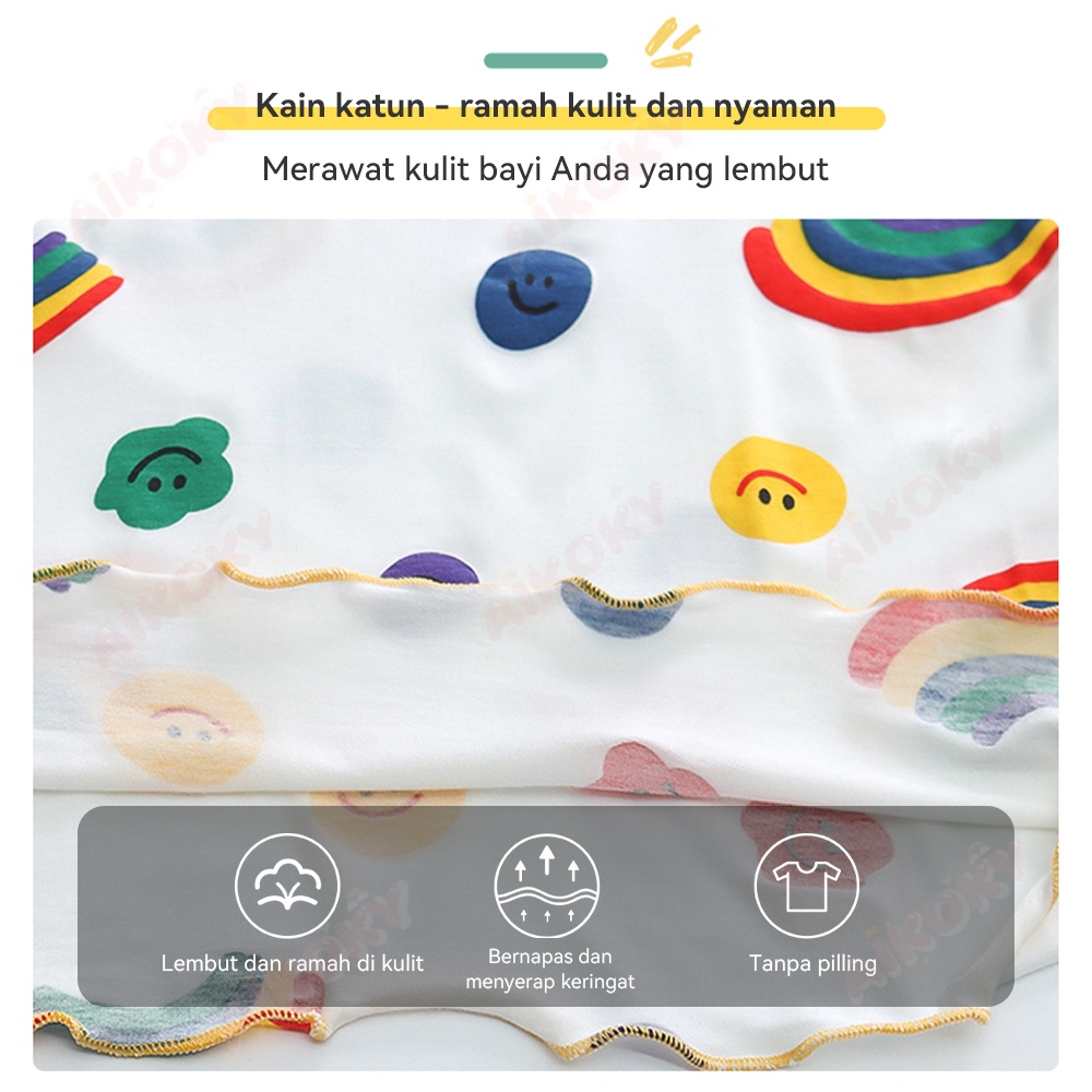 Aikoky Piyama Sutra Es Anak Perempuan / Baju Tidur Anak / Baju Rumah Anak Perempuan Impor
