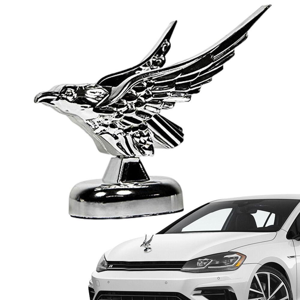 TOP Kap Depan Mobil Eagle Ornamen Kap Logam Dekorasi Aksesoris Modifikasi Mobil Chrome Badge