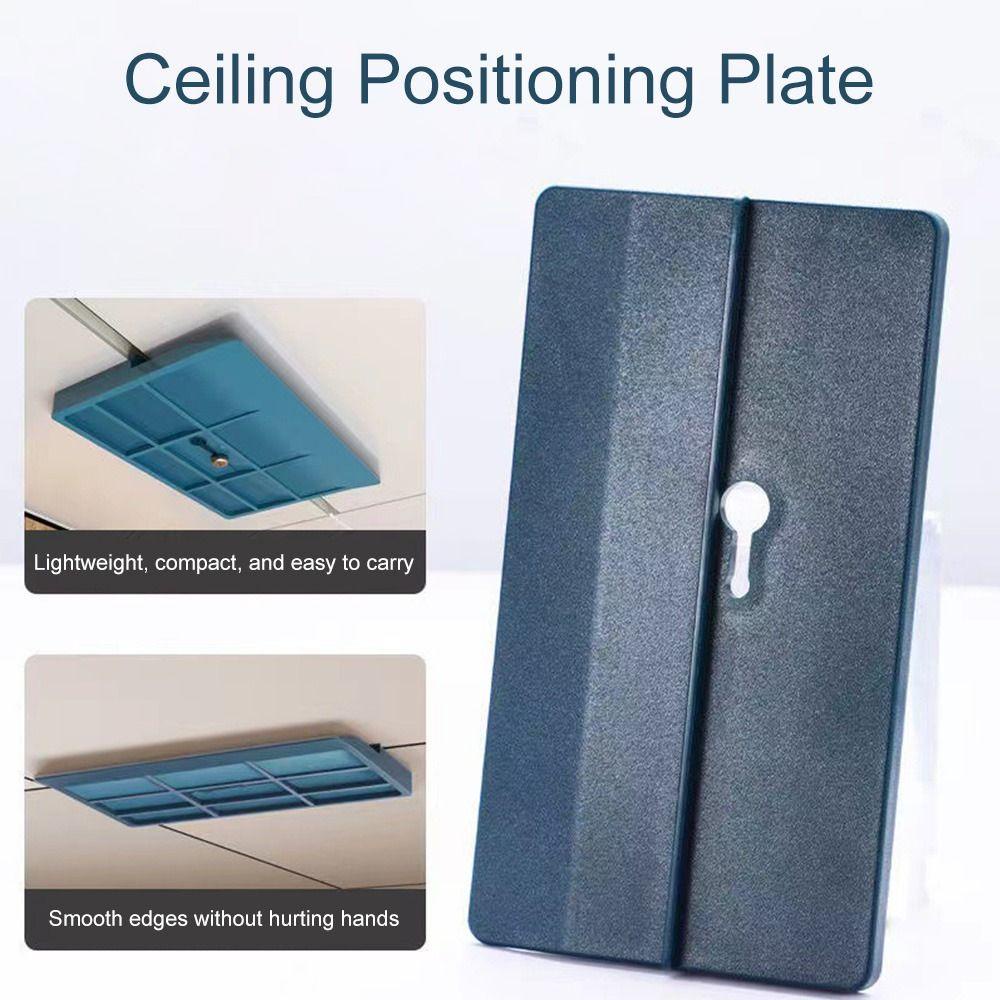 Populer 2pcs Plat Posisi Plafon Tahan Lama Drywall Fitting Carpenter Memasang Holder