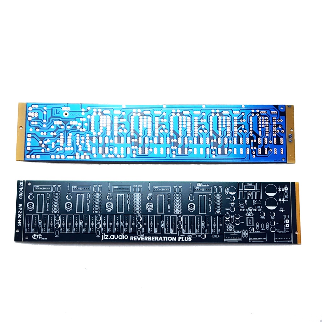 A846 PCB ECHO REVERB 5 IC 3 POTENSIO + POWER SUPPLY