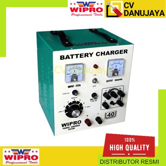 BATTERY Batrai Ces Aki CHARGER ACCU 40A WIPRO WP 40A AHR/Charger Aki Wipro WP40A