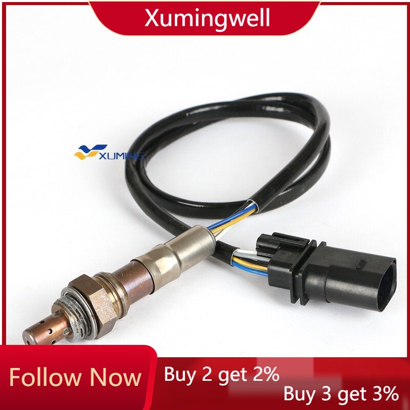 Sepatu Xuming 04E906262N 04E906262E Front Lambda Probe Oxygen O2 Sensor Cocok Untuk AUDI A3 VW GOLF 7kursi LEON Skoda OCTAVIA 3 1.4 TSI 2012-2019