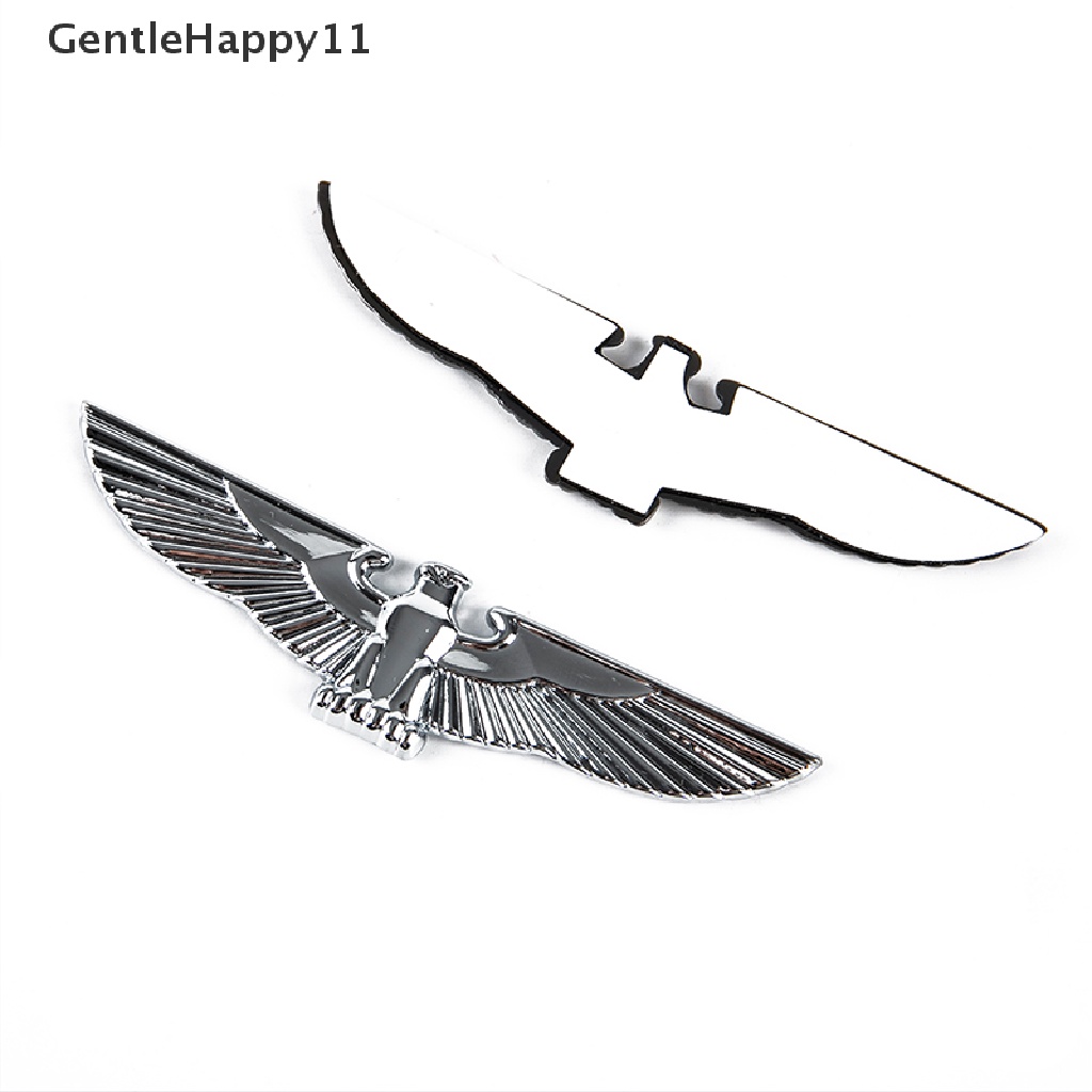 Gentlehappy Universal 3D Stiker Mobil Metal Eagle Badge Dekorasi Cars Body Side Mark id