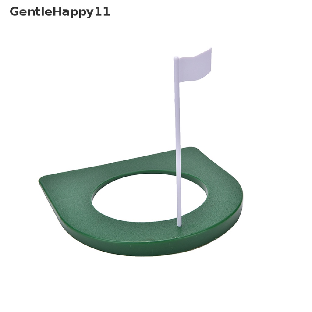 Gentlehappy GOLF In/Outdoor Regulation Putg Cup Hole Putter Latihan Trainer Aid Bendera WF id