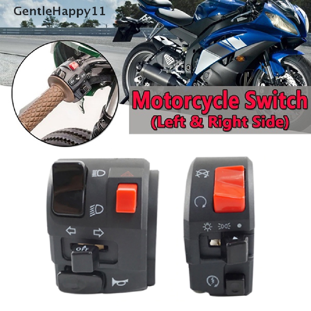 Gentlehappy Tombol Klakson Motor7Per8 &quot;Lampu Kabut Sein Start Stang Control Switch  Id